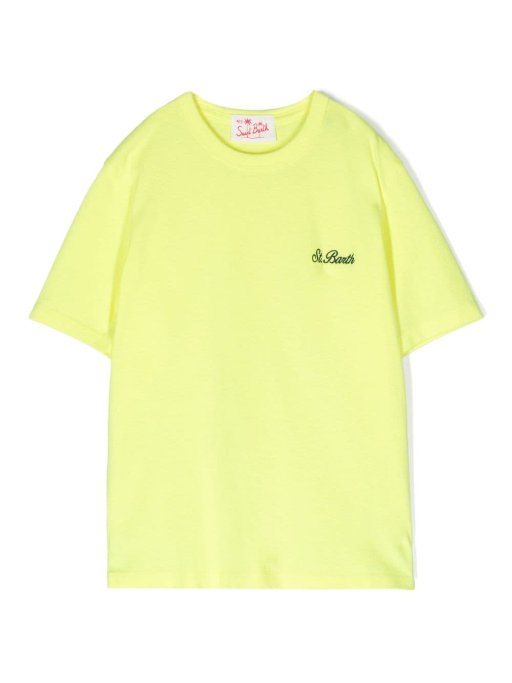 MC2 Saint Barth Kids logo-embroidered cotton T-shirt - Yellow von MC2 Saint Barth Kids