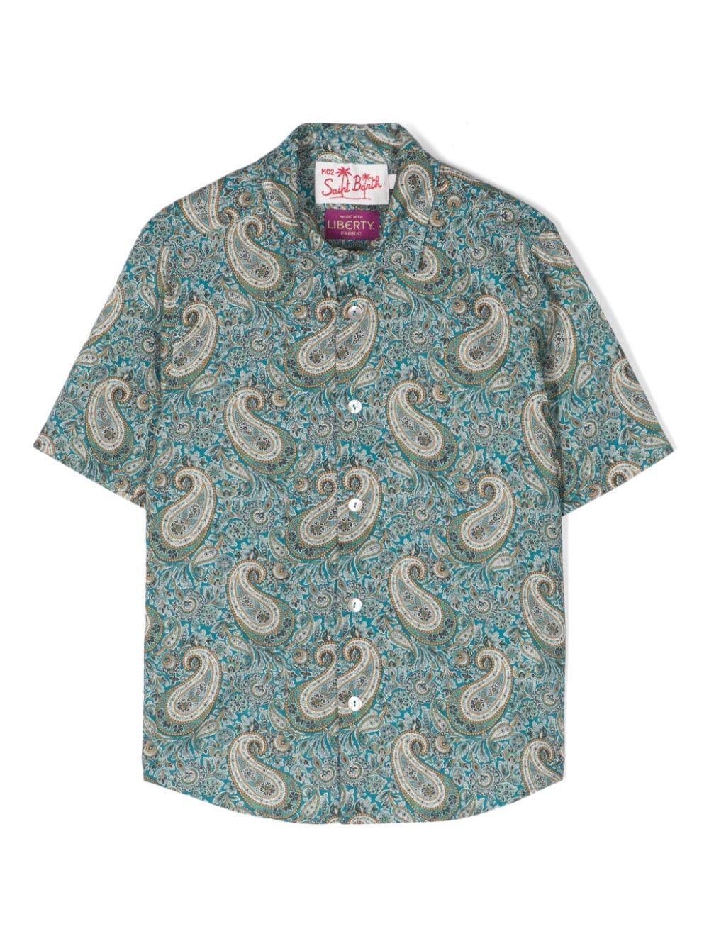 MC2 Saint Barth Kids paisley-print cotton shirt - Green von MC2 Saint Barth Kids