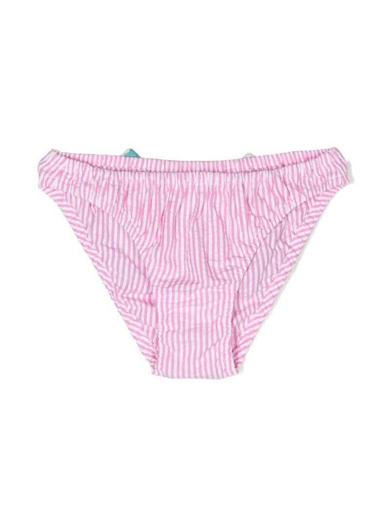 MC2 Saint Barth Kids seersucker bow-detailed bikini bottom - Pink von MC2 Saint Barth Kids