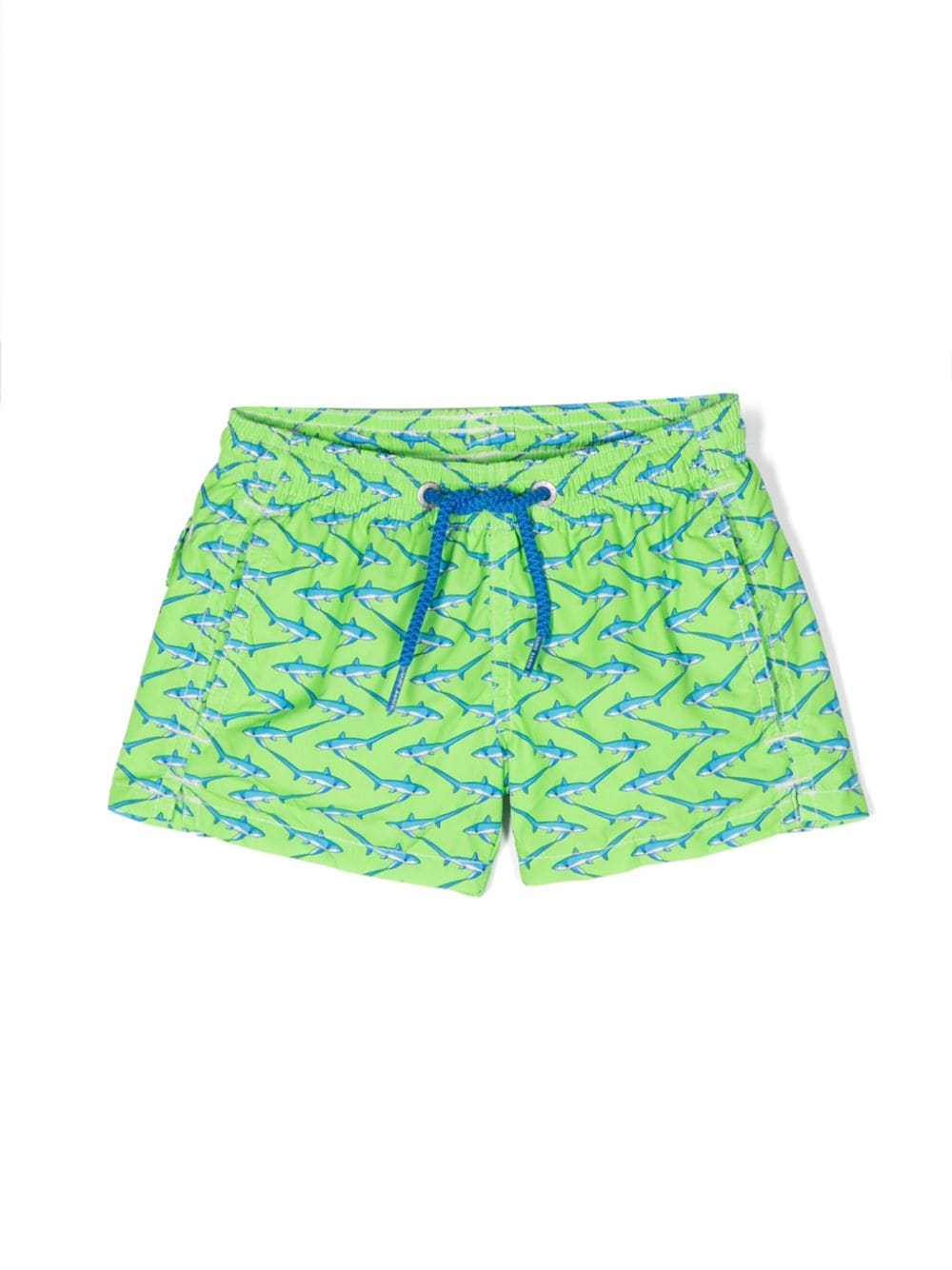 MC2 Saint Barth Kids shark-print swimming shorts - Green von MC2 Saint Barth Kids