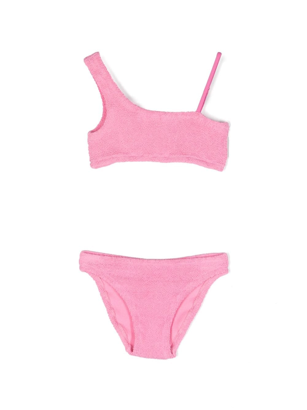 MC2 Saint Barth Kids shirred-effect asymmetric bikini - Pink von MC2 Saint Barth Kids