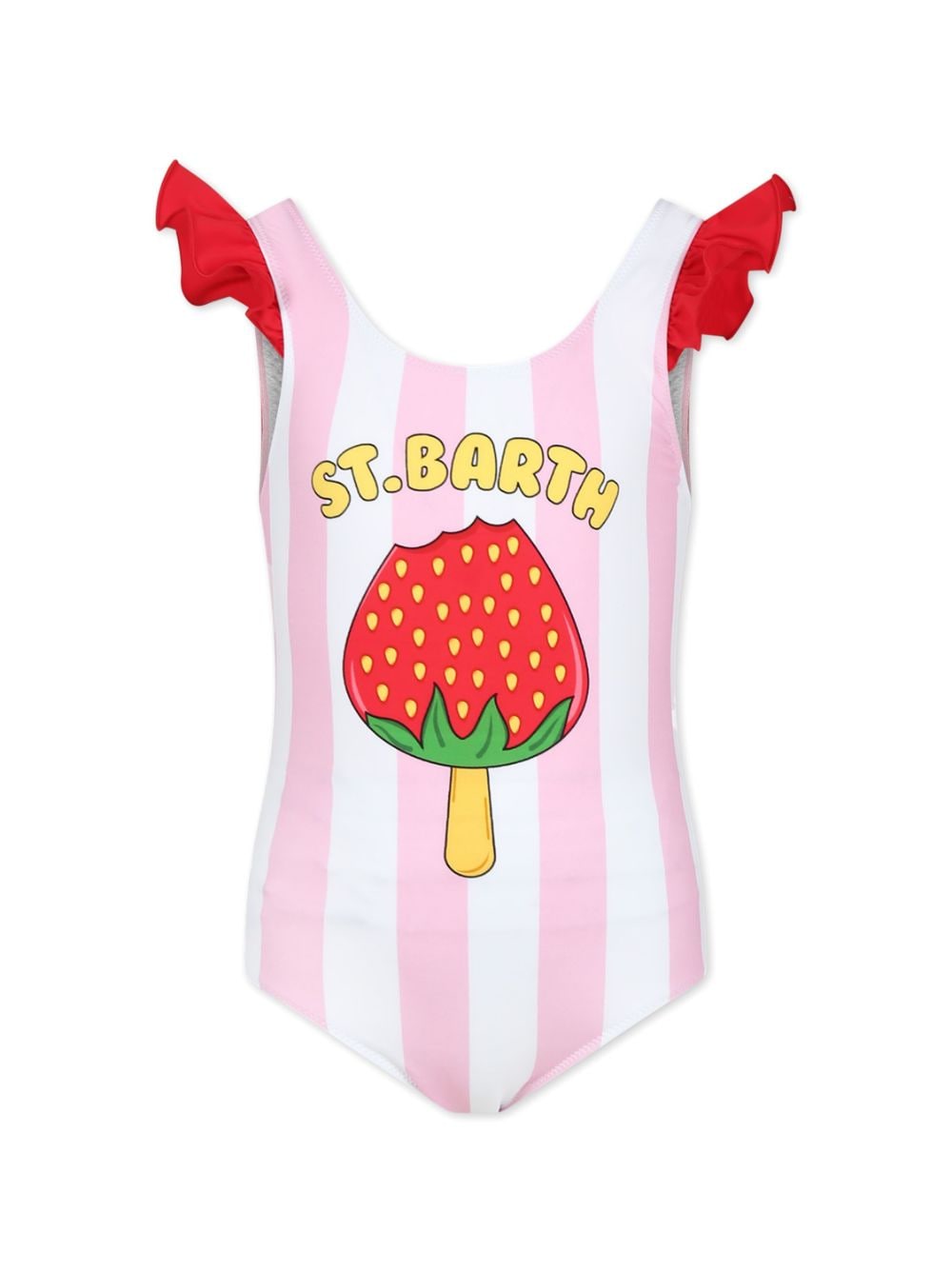 MC2 Saint Barth Kids striped scoop-neck swimsuit - Pink von MC2 Saint Barth Kids