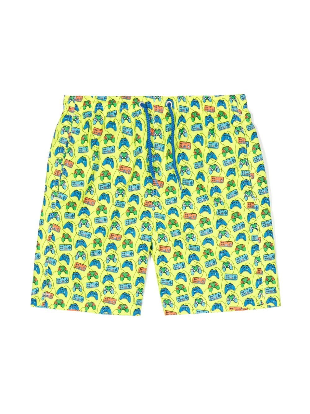 MC2 Saint Barth Kids video games-print swim trunks - Yellow von MC2 Saint Barth Kids