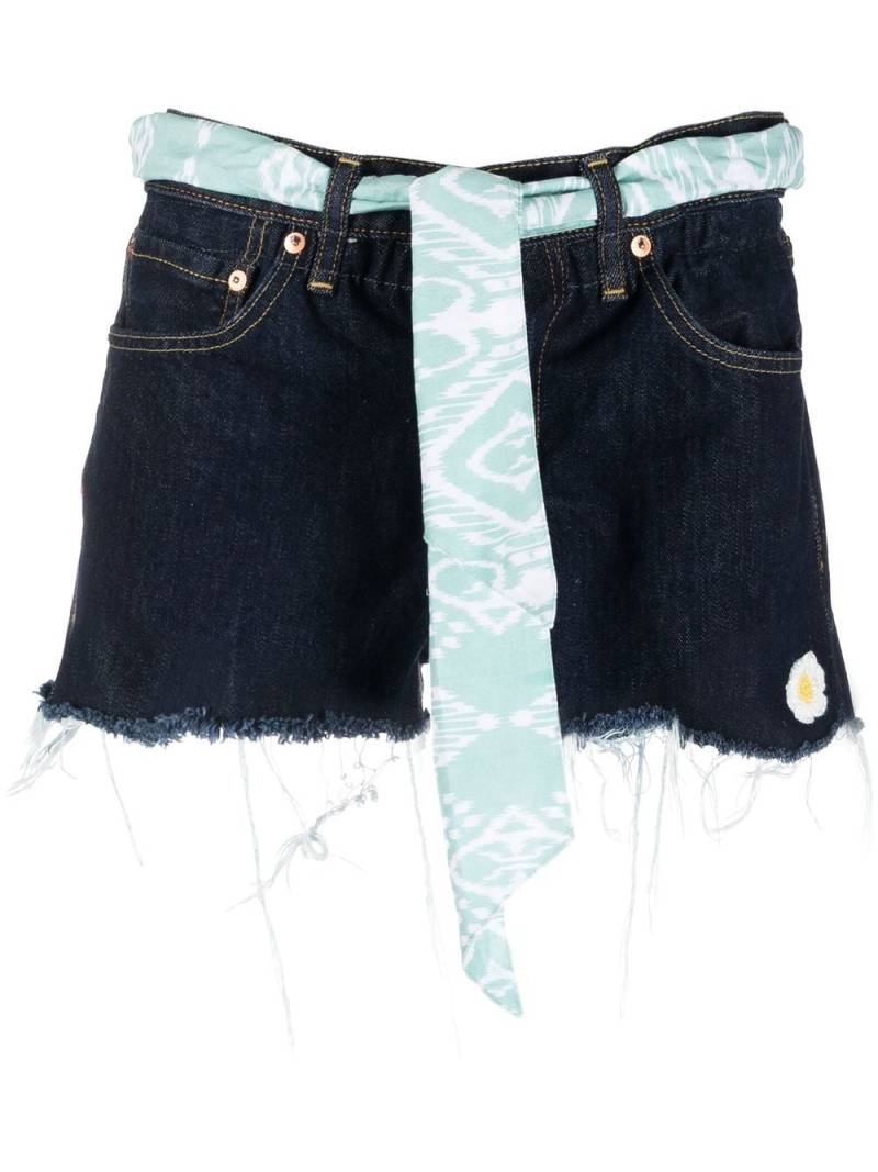 MC2 Saint Barth Arizona belted denim shorts - Blue von MC2 Saint Barth