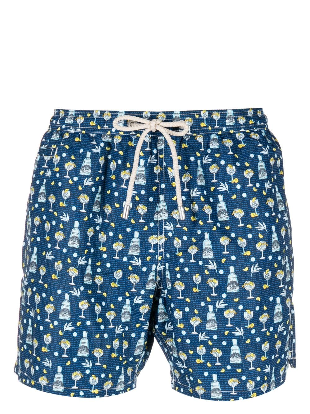 MC2 Saint Barth Gin Saint Barth-print swim shorts - Blue von MC2 Saint Barth