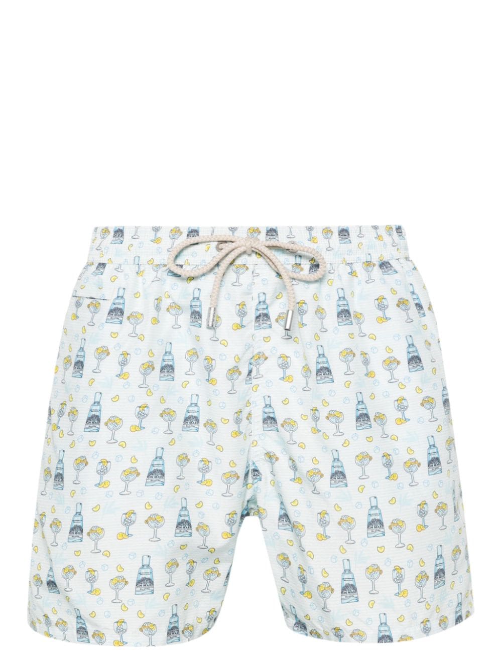 MC2 Saint Barth Gin-print swim shorts - Blue von MC2 Saint Barth