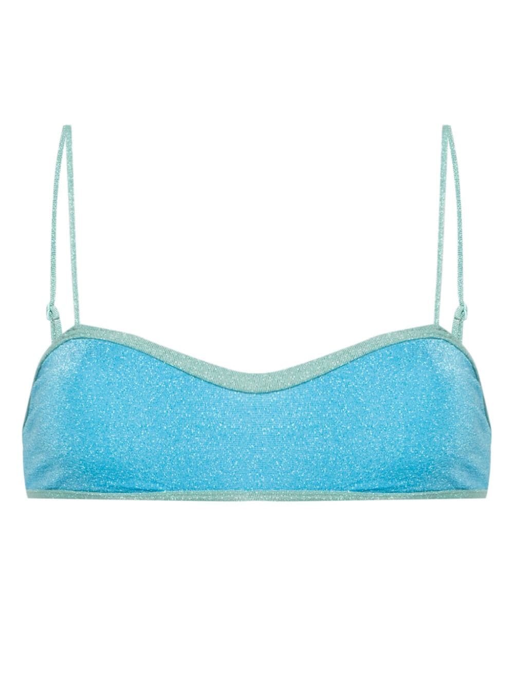 MC2 Saint Barth Laryn lurex bikini top - Blue von MC2 Saint Barth