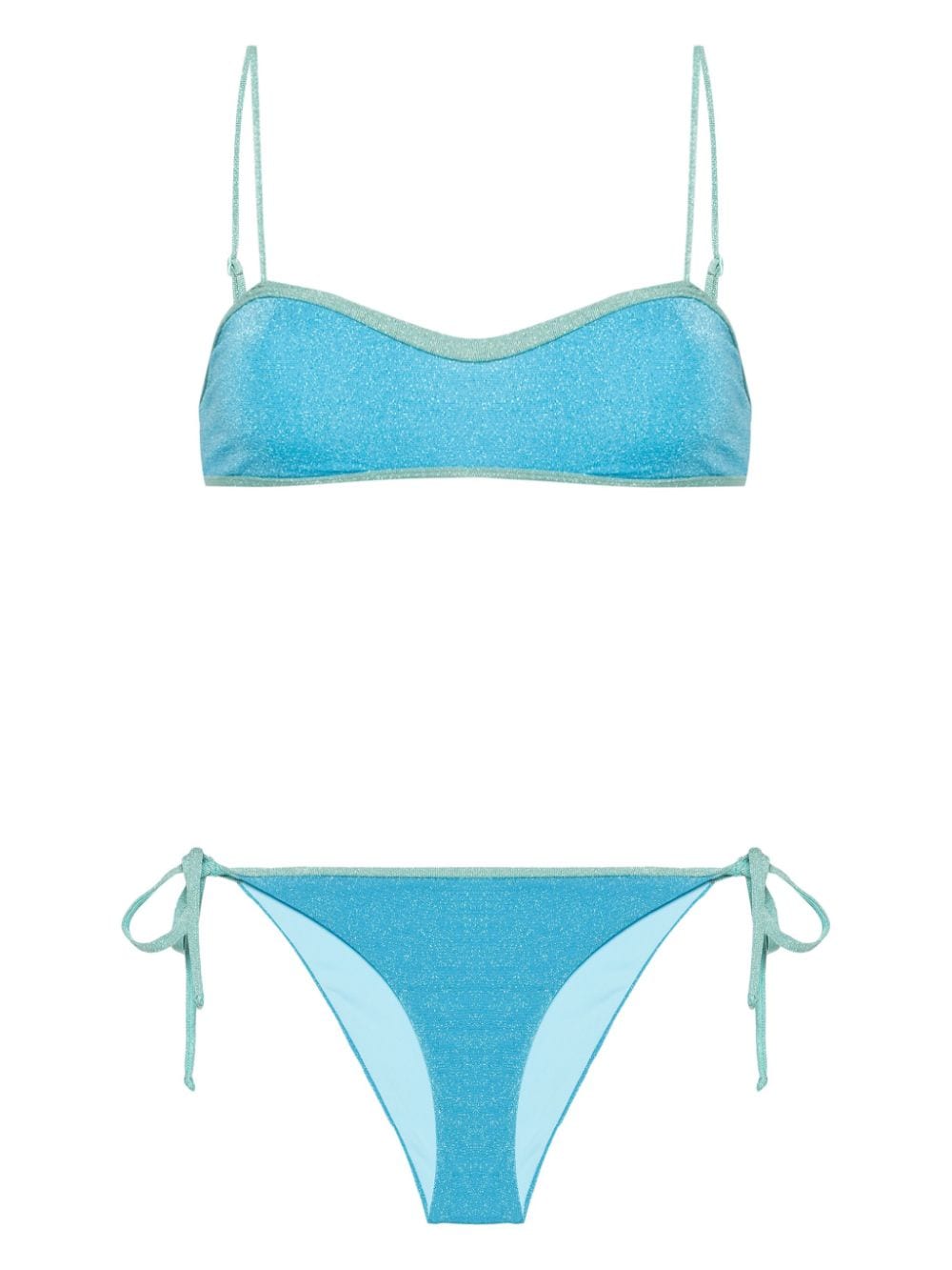 MC2 Saint Barth Laryn lurex-detail bikini - Blue von MC2 Saint Barth