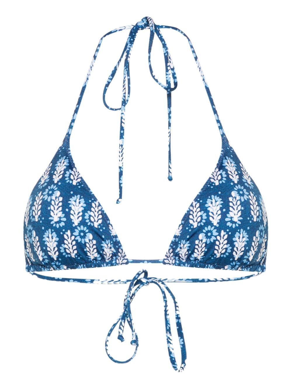 MC2 Saint Barth Leah floral-print bikini top - Blue von MC2 Saint Barth
