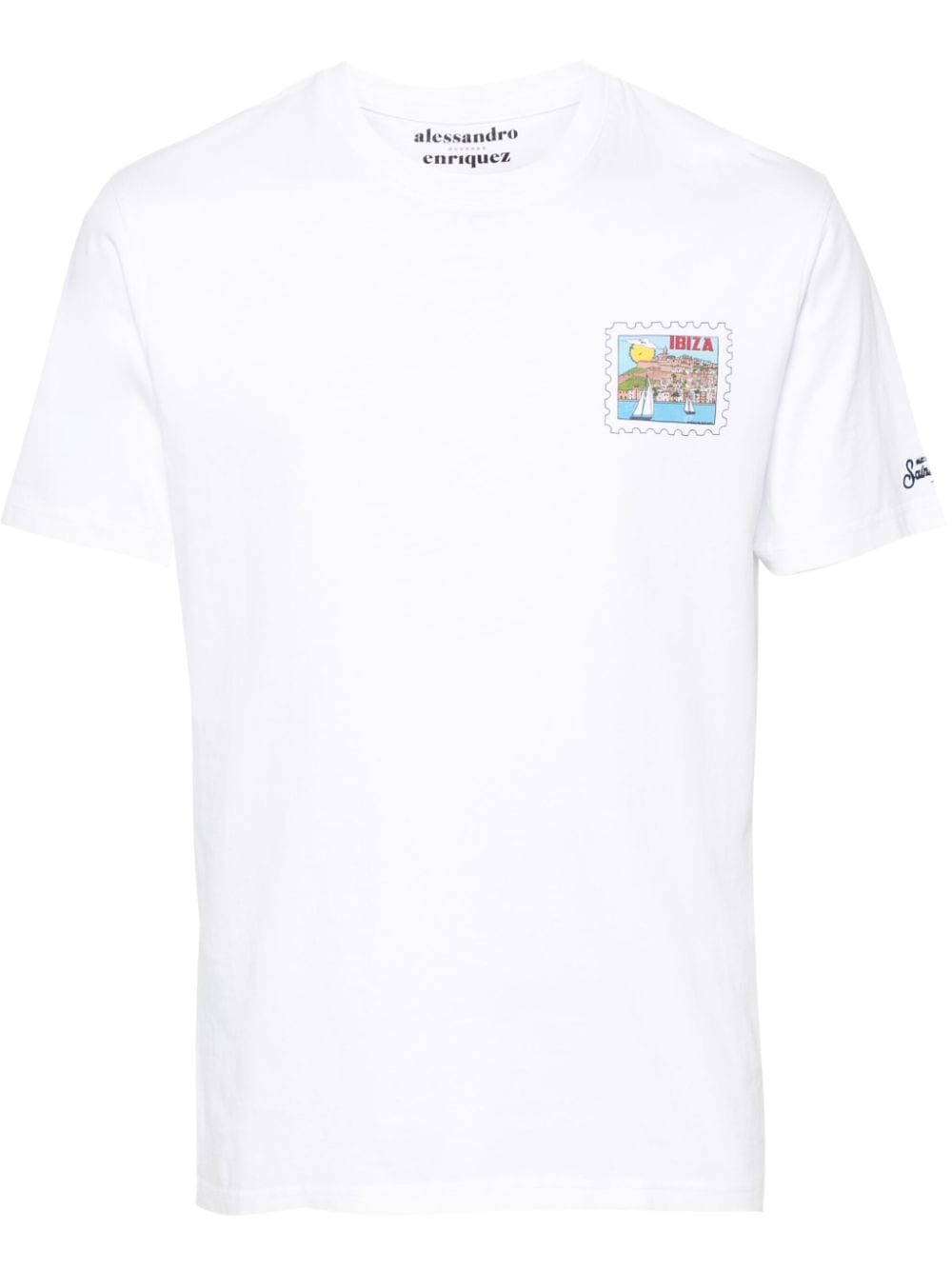 MC2 Saint Barth Postcard Ibiza cotton T-shirt - White von MC2 Saint Barth