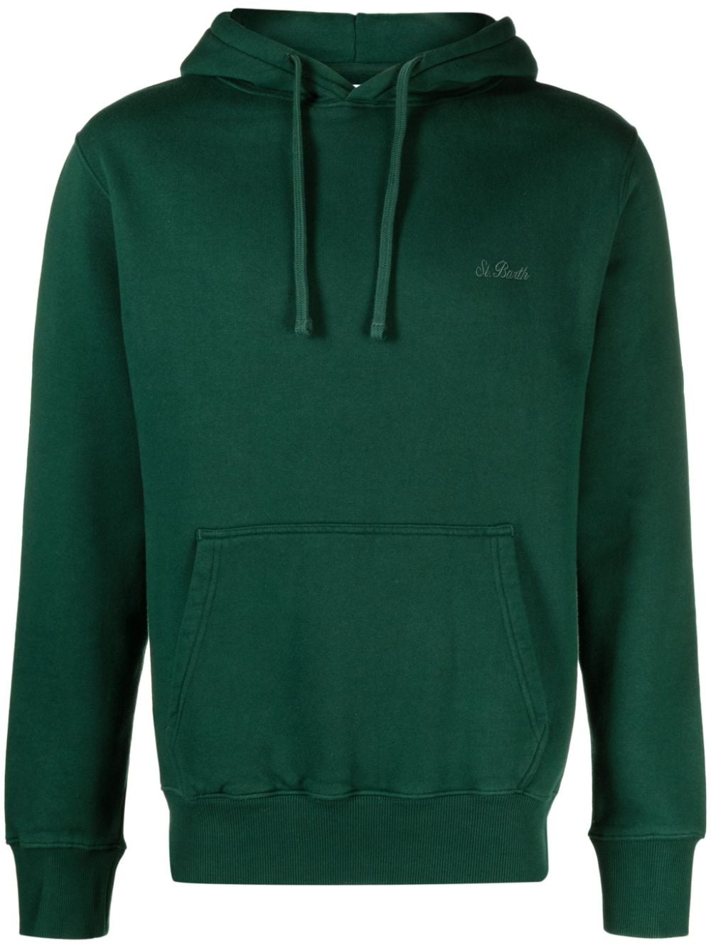 MC2 Saint Barth Tribeca logo-embroidered cotton hoodie - Green von MC2 Saint Barth