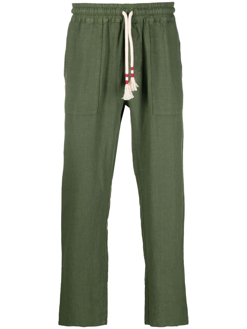 MC2 Saint Barth drawstring linen trousers - Green von MC2 Saint Barth