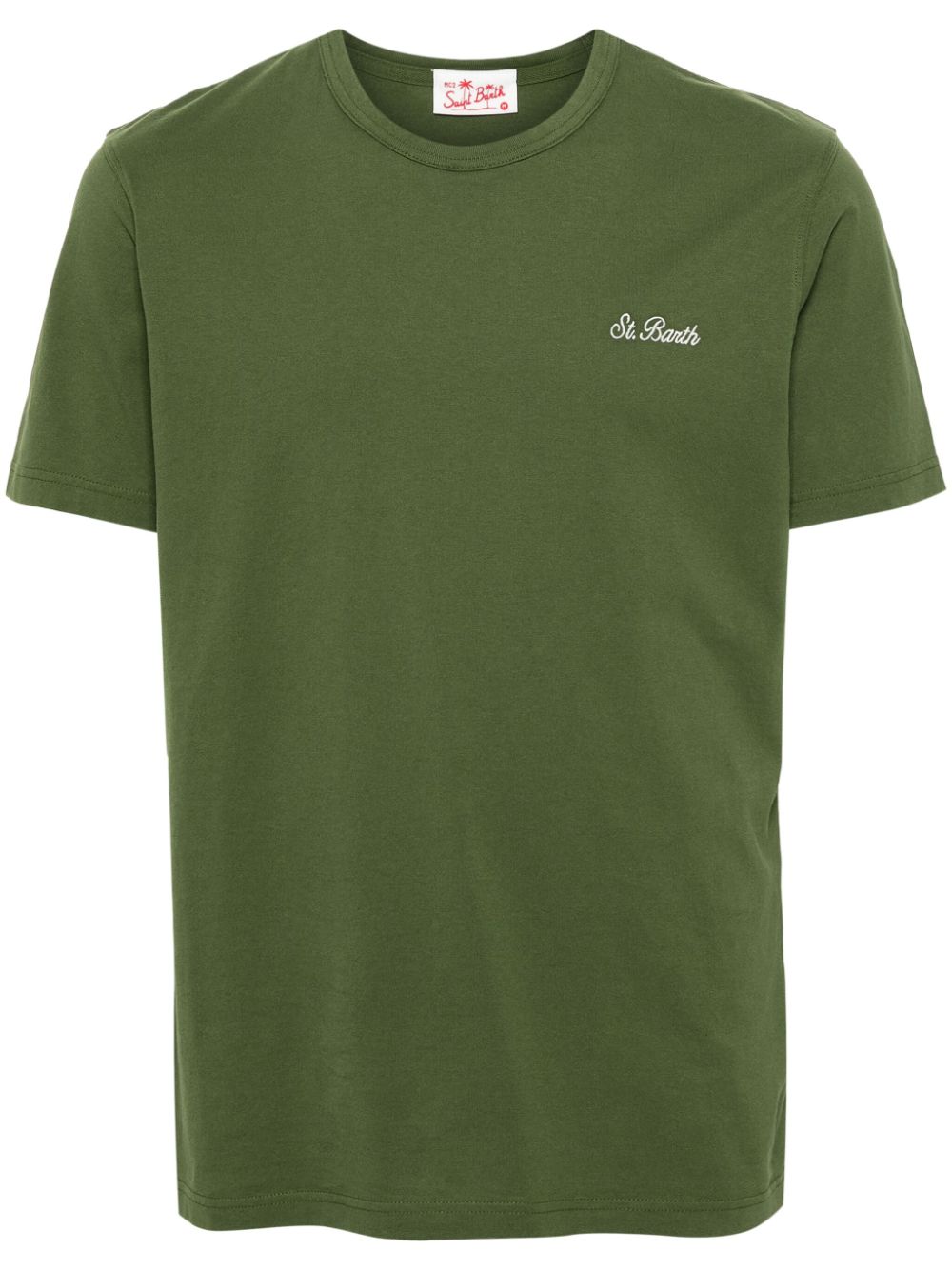 MC2 Saint Barth embroidered-logo cotton T-shirt - Green von MC2 Saint Barth