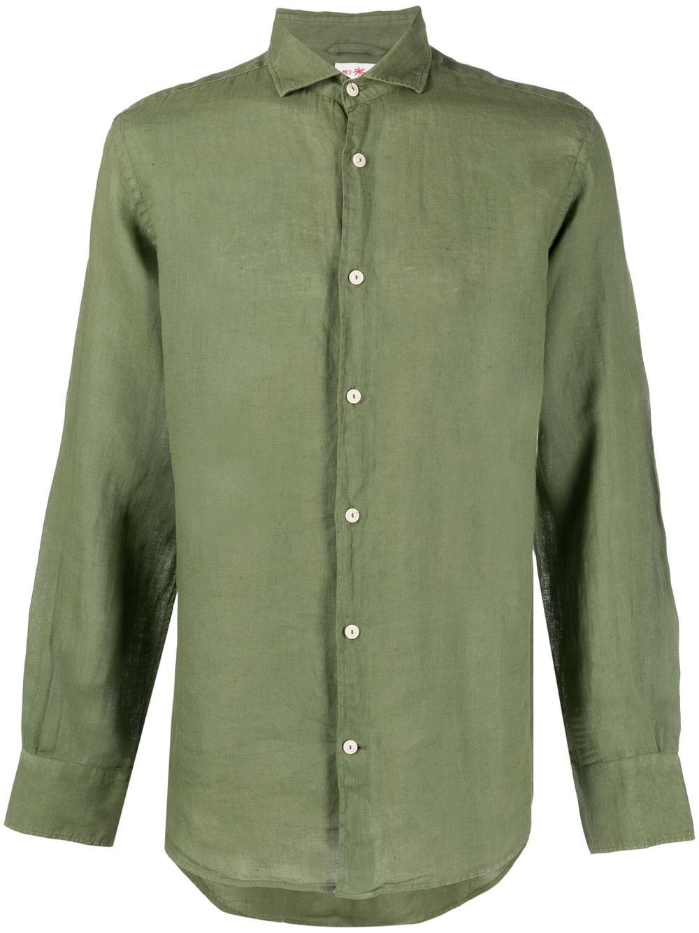 MC2 Saint Barth linen long-sleeve shirt - Green von MC2 Saint Barth