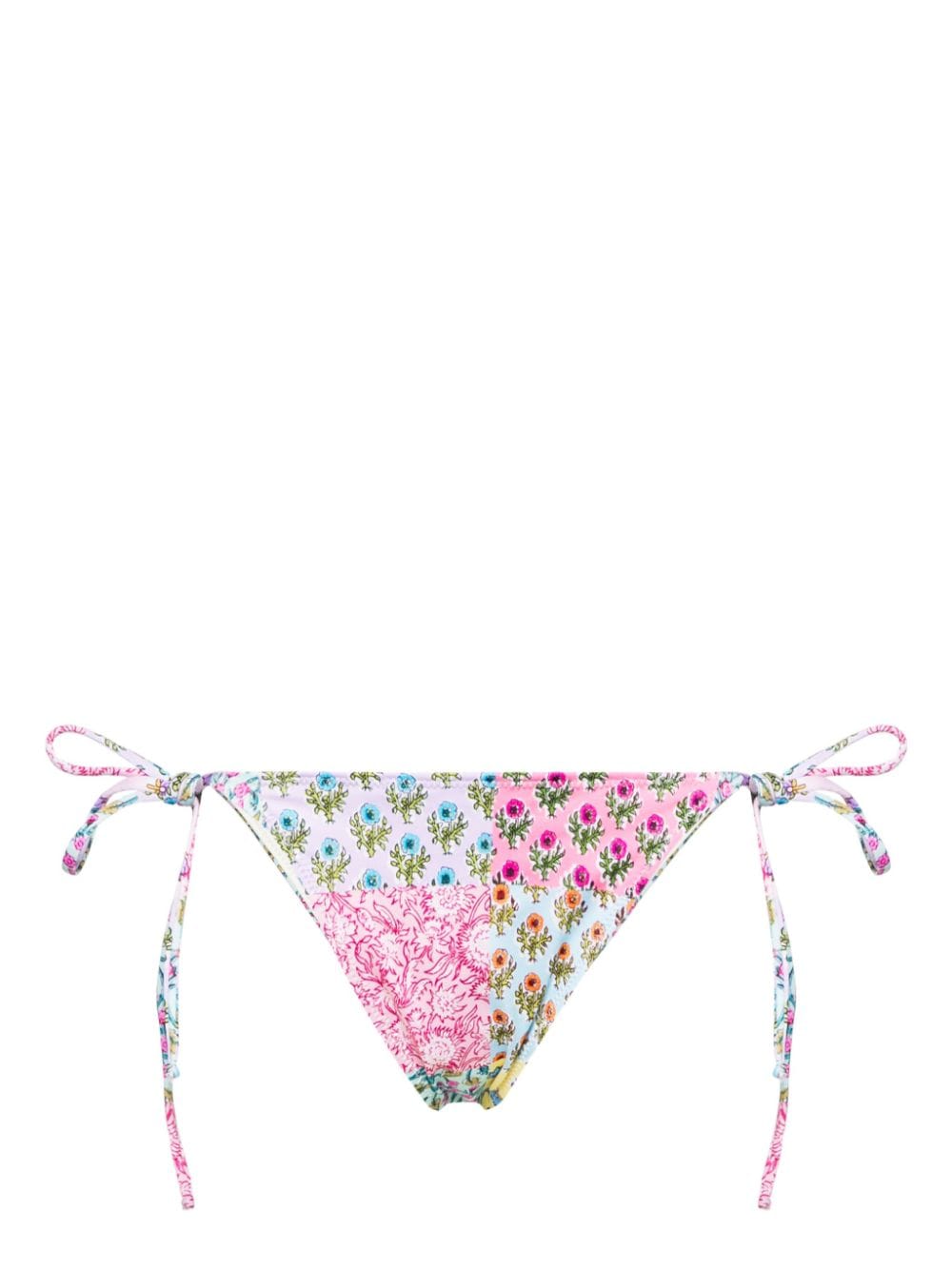 MC2 Saint Barth patchwork-print bikini bottoms - Pink von MC2 Saint Barth