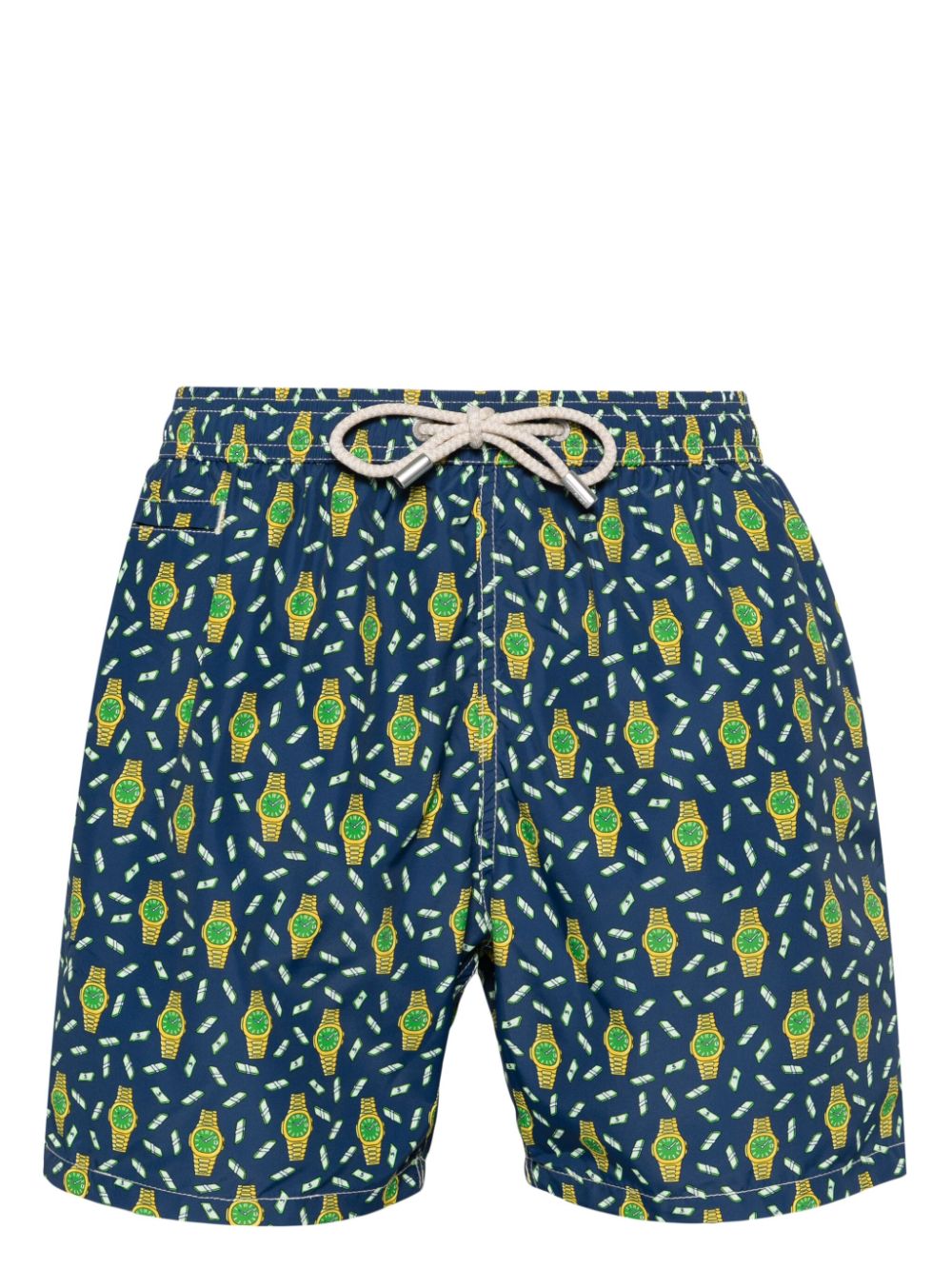 MC2 Saint Barth watches-print swim shorts - Blue von MC2 Saint Barth