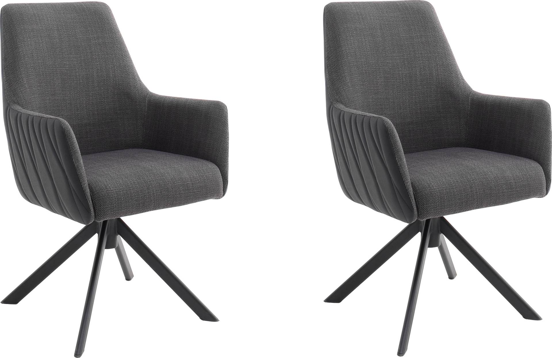 MCA furniture 4-Fussstuhl »Reynosa«, (Set), 2 St., Esszimmerstuhl 360°drehbar mit Nivellierung, Belastbar bis 120 kg von MCA furniture