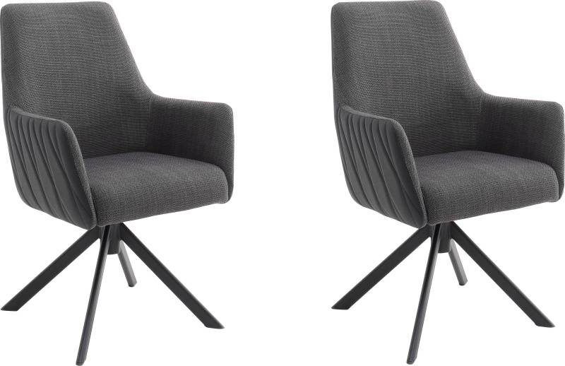 MCA furniture 4-Fussstuhl »Reynosa«, (Set), 2 St., Esszimmerstuhl 360°drehbar mit Nivellierung, Belastbar bis 120 kg von MCA furniture