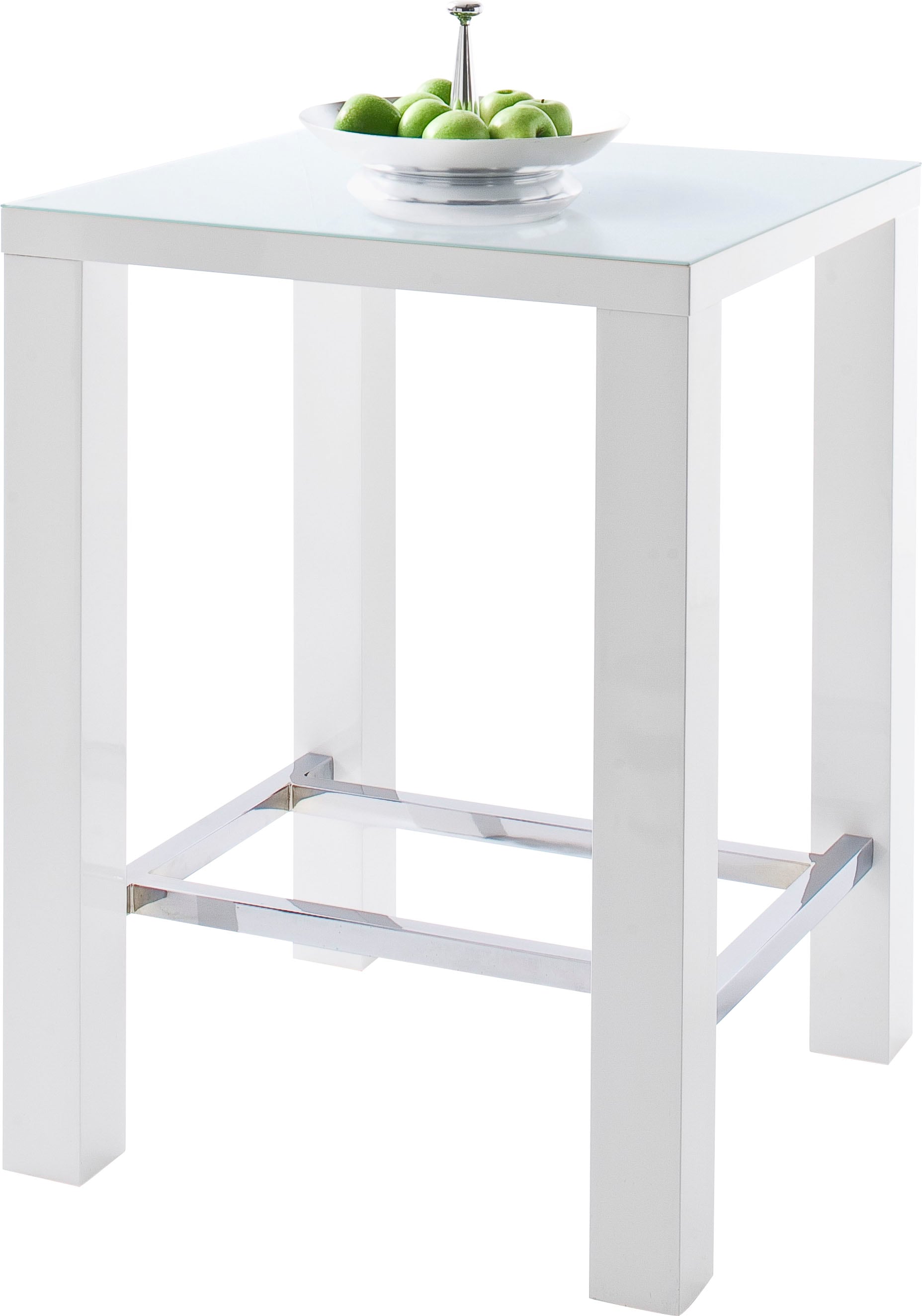MCA furniture Bartisch »Jam«, Bartisch weiss hochglanz, Küchentisch, Stehtisch mit Sicherheitsglas MCA furniture Bartisch »Jam«, Bartisch weiss hochglanz, Küchentisch, Stehtisch mit Sicherheitsglas von MCA furniture