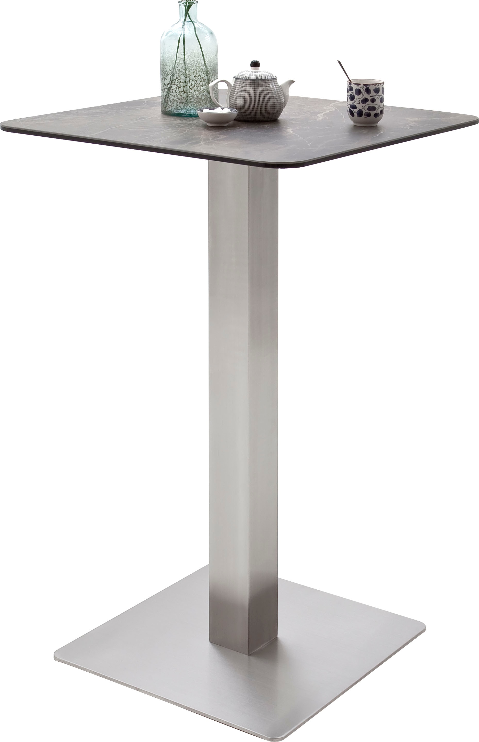 MCA furniture Bartisch »Zarina«, Bartisch mit Glaskeramik Tischplatte mit Edelstahl Gestell MCA furniture Bartisch »Zarina«, Bartisch mit Glaskeramik Tischplatte mit Edelstahl Gestell von MCA furniture