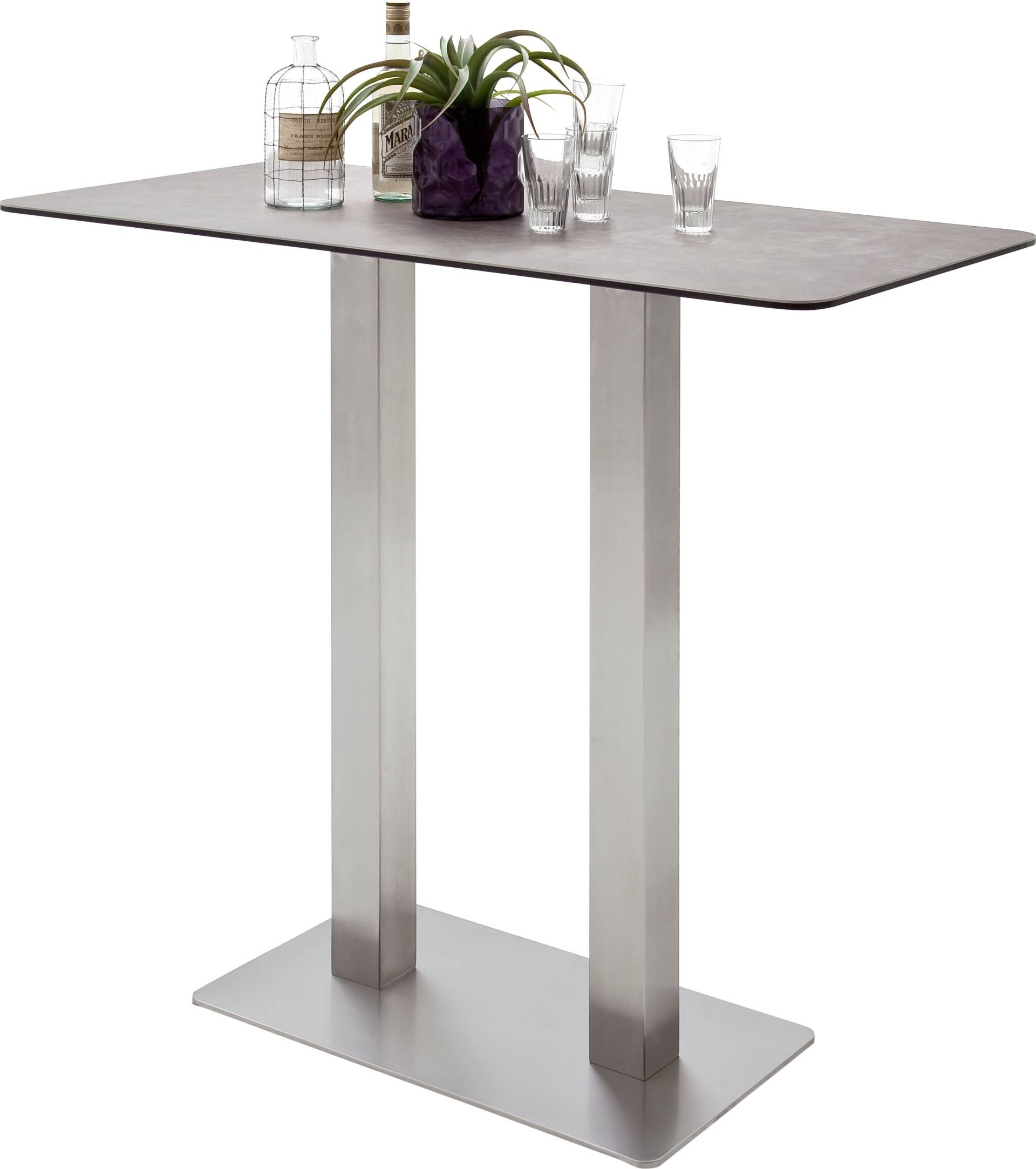 MCA furniture Bartisch »Zarina«, Bartisch mit Glaskeramik Tischplatte mit Edelstahl Gestell MCA furniture Bartisch »Zarina«, Bartisch mit Glaskeramik Tischplatte mit Edelstahl Gestell von MCA furniture