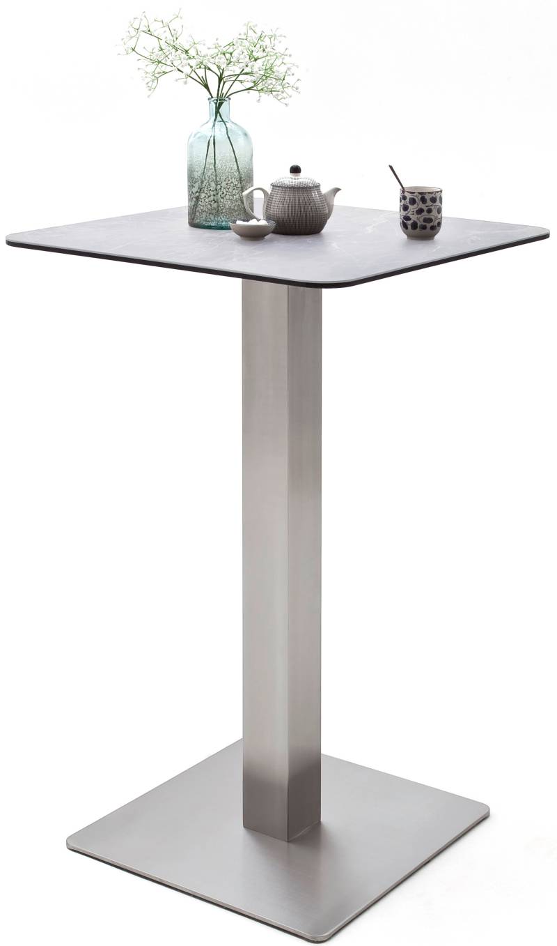 MCA furniture Bartisch »Zarina«, Bartisch mit Glaskeramik Tischplatte mit Edelstahl Gestell von MCA furniture