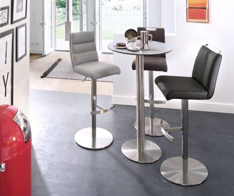 MCA furniture Bartisch »Zarina«, Bartisch mit Glaskeramik Tischplatte mit Edelstahl Gestell von MCA furniture