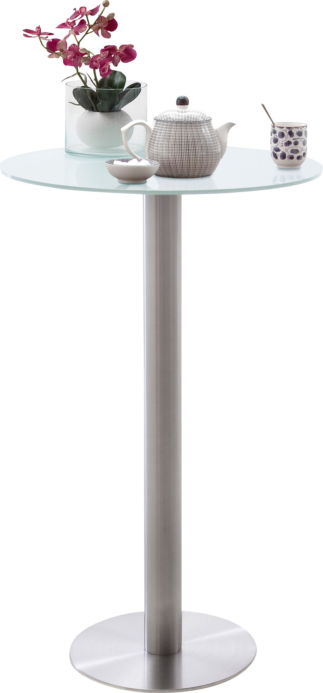 MCA furniture Bartisch »Zarina«, Bartisch mit Glaskeramik Tischplatte mit Edelstahl Gestell MCA furniture Bartisch »Zarina«, Bartisch mit Glaskeramik Tischplatte mit Edelstahl Gestell von MCA furniture