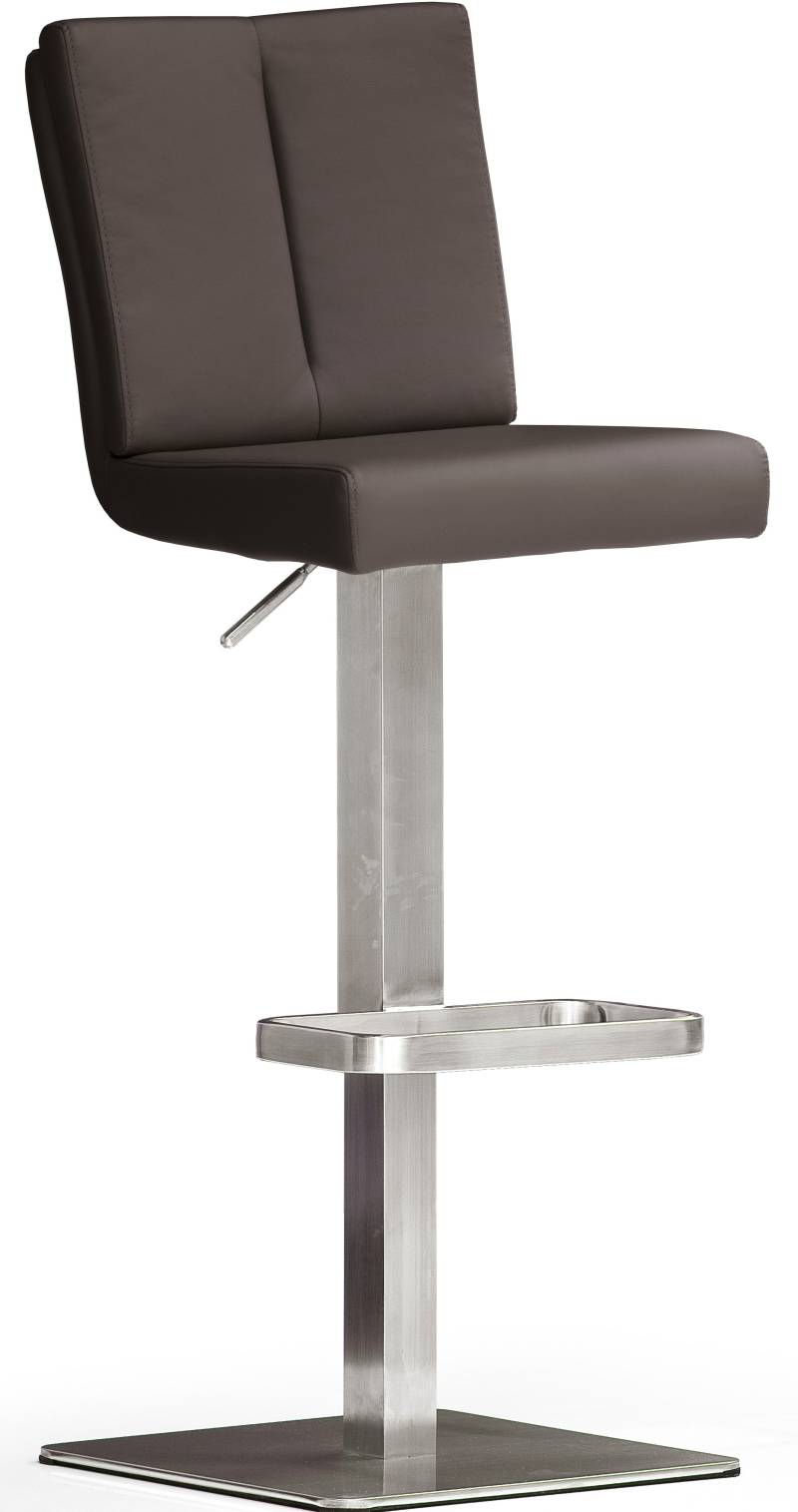 MCA furniture Bistrostuhl »BARBECOOL«, mit Rückenlehne, Bodenplatte eckig, 180°drehbar, Sitzhöhe von 56-81 cm von MCA furniture