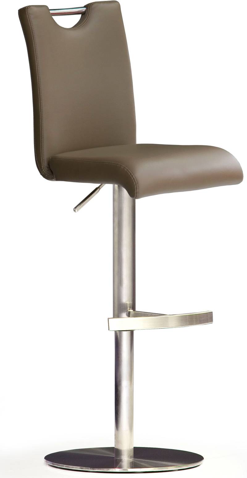 MCA furniture Bistrostuhl »BARBECOOL«, mit Rückenlehne, Bodenplatte rund, 360° drehbar, Sitzhöhe von 55-80 cm von MCA furniture