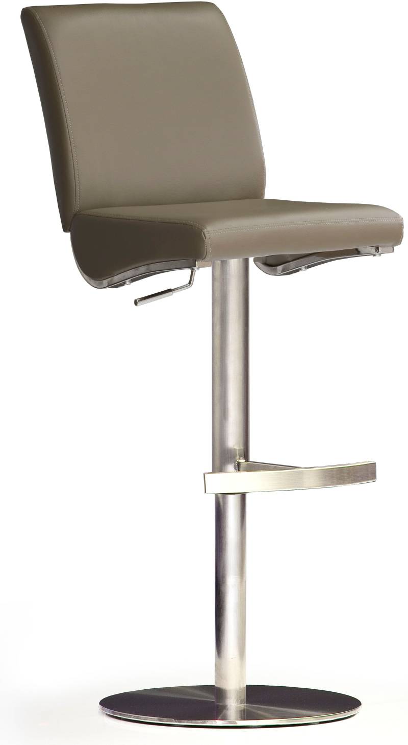MCA furniture Bistrostuhl »BARBECOOL«, mit Rückenlehne, Bodenplatte rund, 360° drehbar, Sitzhöhe von 55-80cm von MCA furniture