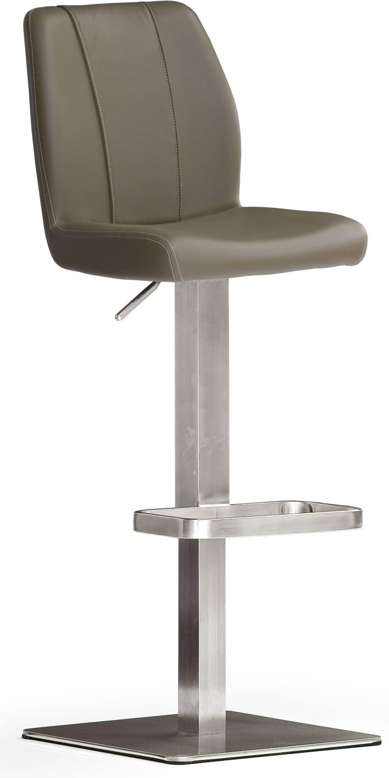 MCA furniture Bistrostuhl »BARBECOOL«, mit Rückenlehne,Bodenplatte eckig, 180° drehbar, Sitzhöhe von 56-81 cm von MCA furniture