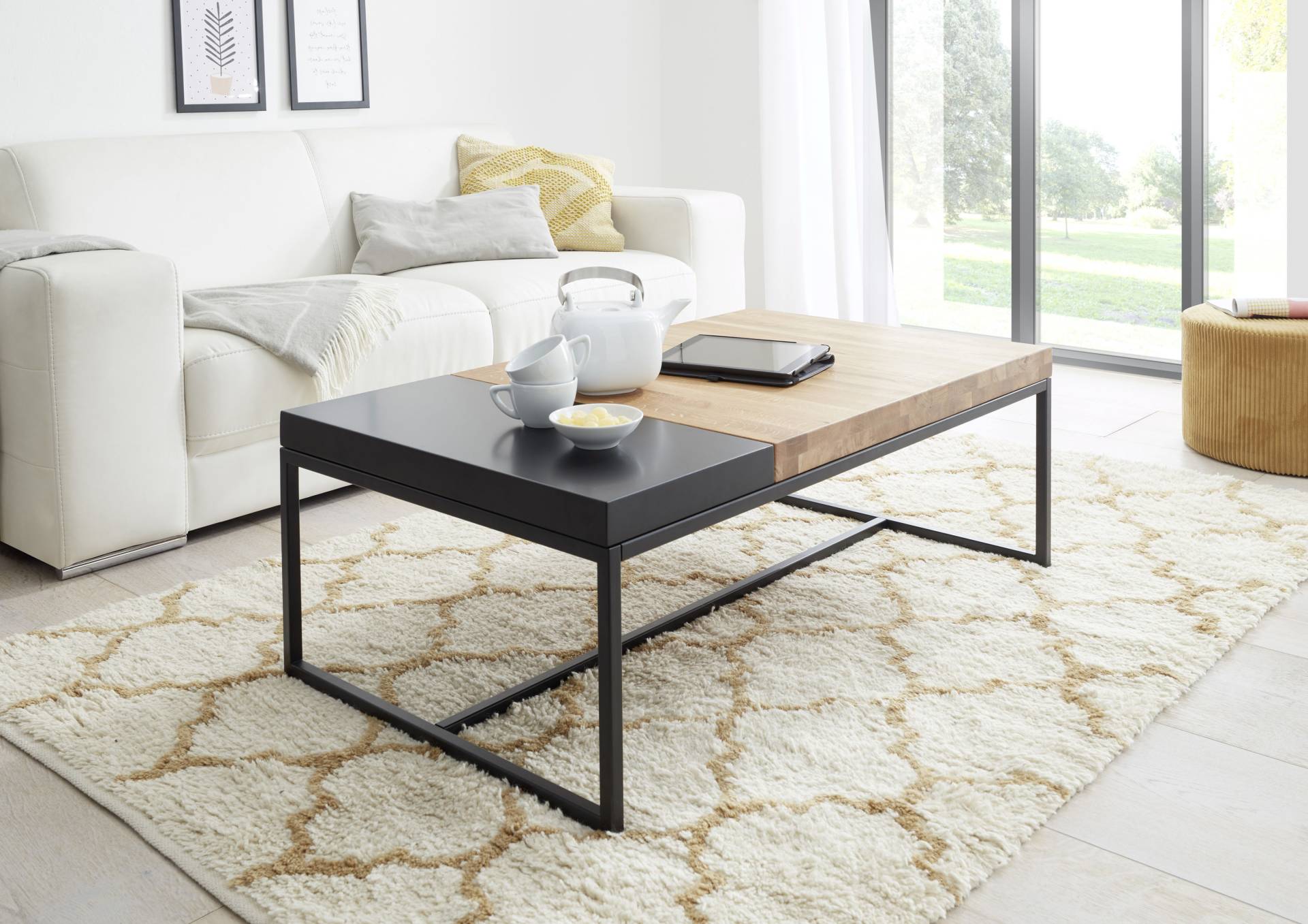 MCA furniture Couchtisch, Couchtisch Massivholz mit Tablett MCA furniture Couchtisch, Couchtisch Massivholz mit Tablett von MCA furniture