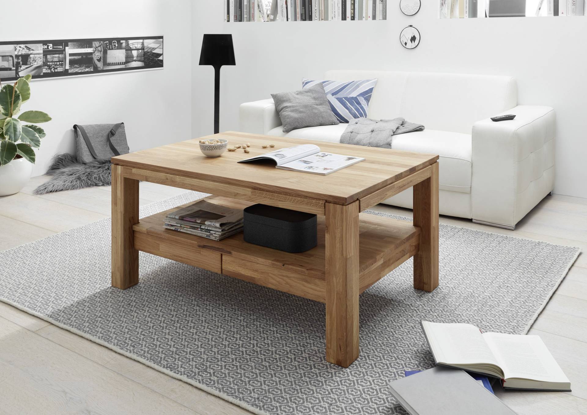 MCA furniture Couchtisch, Couchtisch Massivholz mit Schubladen MCA furniture Couchtisch, Couchtisch Massivholz mit Schubladen von MCA furniture