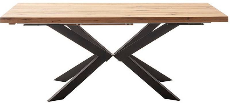 MCA furniture Esstisch »BARLETTA Auszugtisch 180-280 cm«, (Einzelstück), massiv,durchgehende Lamelle,aufgedoppelt,Metall,Tischplatte 5,0 cm von MCA furniture