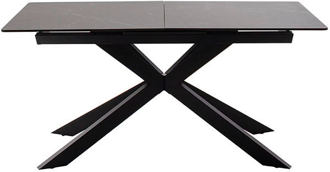 MCA furniture Esstisch »BONANZA Auszugstisch 160-200 cm marmoriert«, (Einzelstück), Keramik,Metall, Marmor-Optik, Synchronauszug, ausziehbar, 6-8 Personen von MCA furniture
