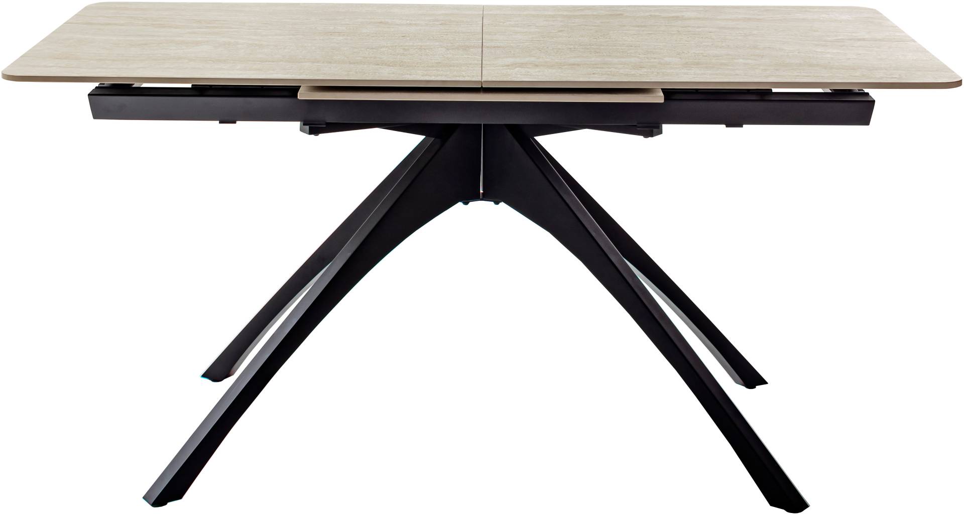 MCA furniture Esstisch »CERRITO Auszugtisch 160-220 cm - marmoriert«, (1 St.), Keramik,Metall,Synchronauszug,ausziehbar,8-10 Personen von MCA furniture