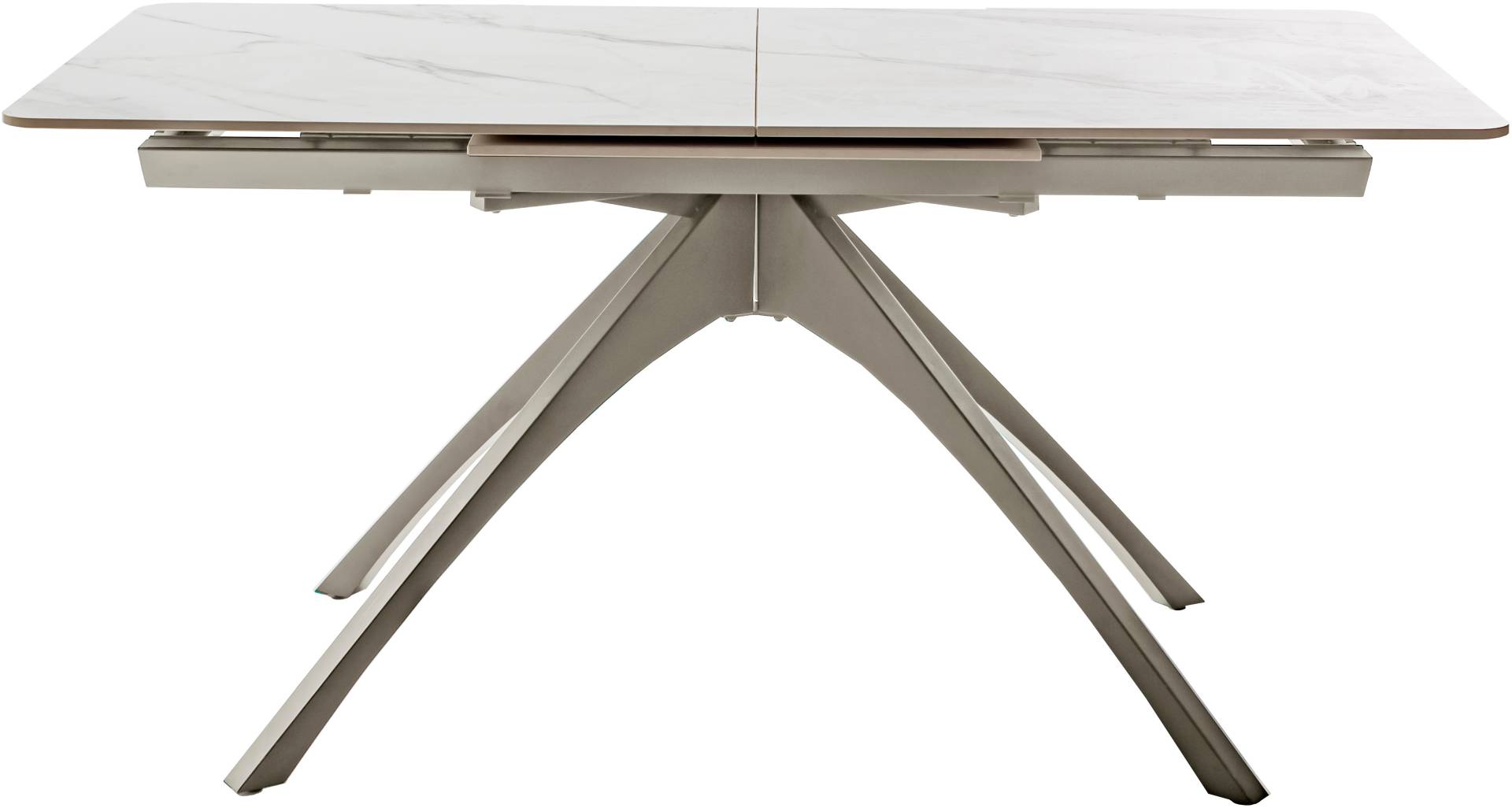 MCA furniture Esstisch »CERRITO Auszugtisch 160-220 cm - marmoriert«, (1 St.), Keramik,Metall,Synchronauszug,ausziehbar,8-10 Personen von MCA furniture