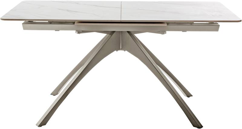 MCA furniture Esstisch »CERRITO Auszugtisch 160-220 cm - marmoriert«, (1 St.), Keramik,Metall,Synchronauszug,ausziehbar,8-10 Personen von MCA furniture