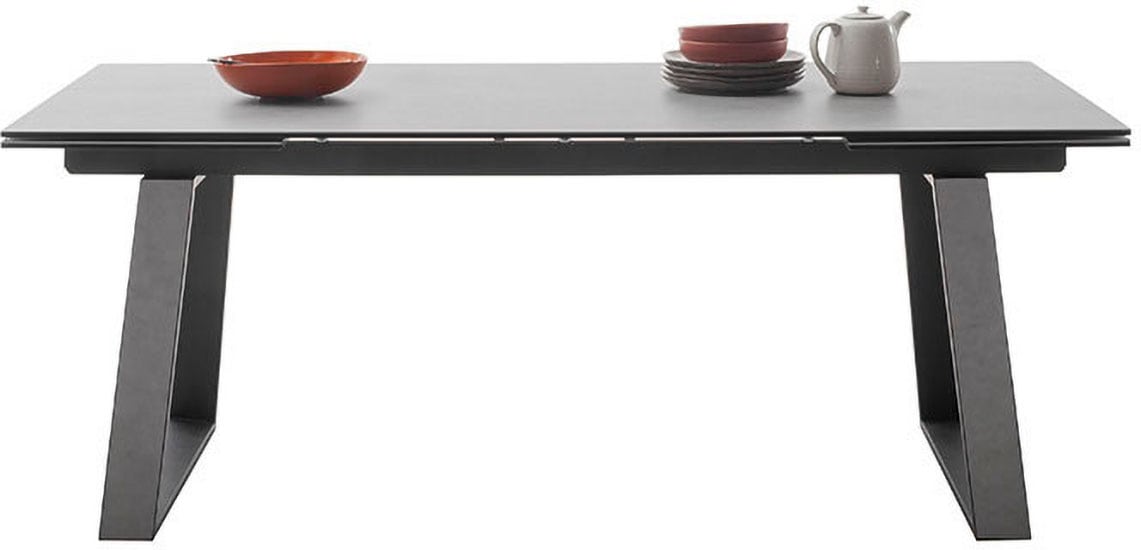 MCA furniture Esstisch »NARBONNE Kufentisch 200-300 cm«, (Einzelstück), Keramik,Metall,Stirnauszug,ausziehbar,Tischplatte 13 mm,10-12 Personen von MCA furniture