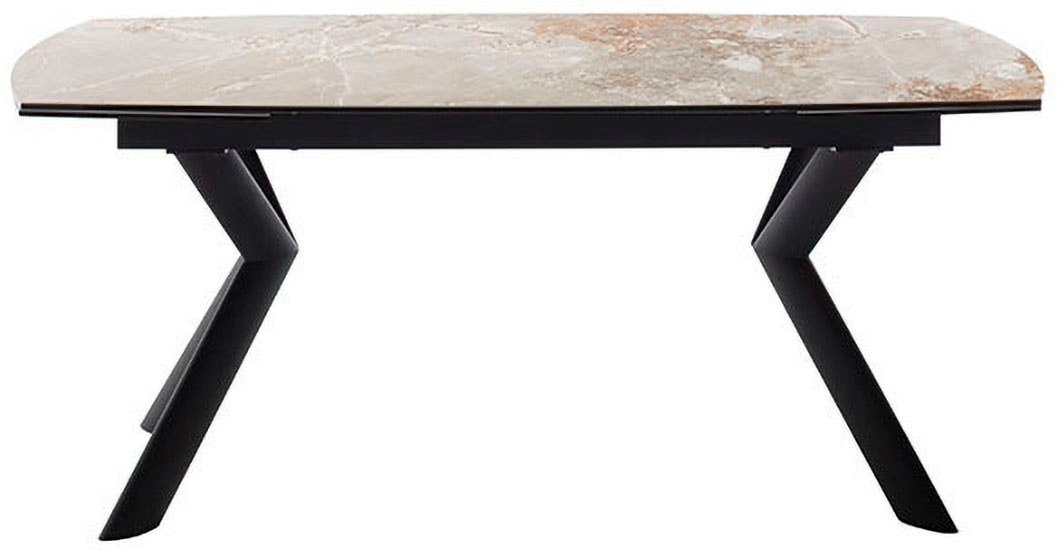 MCA furniture Esstisch »OSSANA Vierfusstisch 180-260 cm«, (Einzelstück), Keramik,Metall,Stirnauszug,ausziehbar,Tischplatte 13 mm,8-10 Personen von MCA furniture