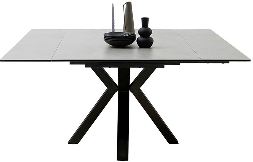 MCA furniture Esstisch »PALLINI Auszugstisch 90-150 cm«, (Einzelstück), Keramik,Metall,Längsseitenauszug,ausziehbar,Tischplatte 13 mm von MCA furniture