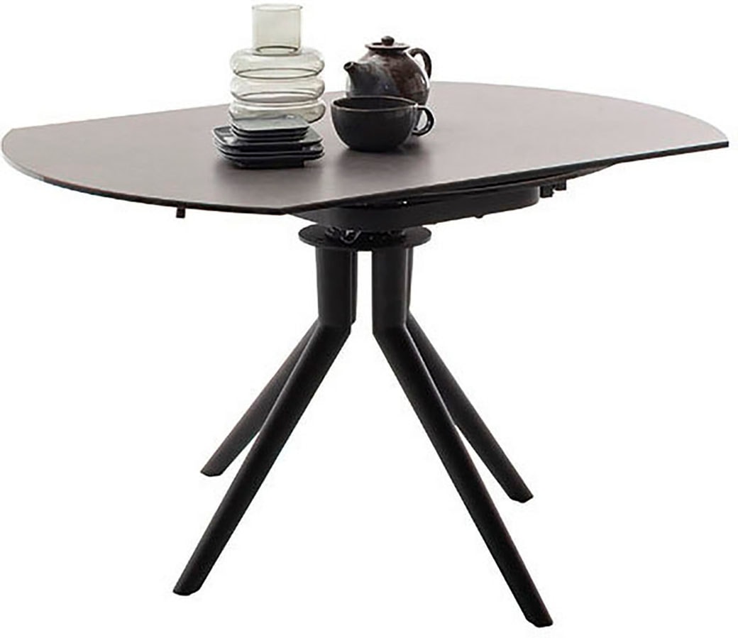 MCA furniture Esstisch »RUBIKON Vierfusstisch 90-135 cm«, (Einzelstück), Keramik, Metall, Längsseitenauszug, ausziehbar, 13 mm von MCA furniture