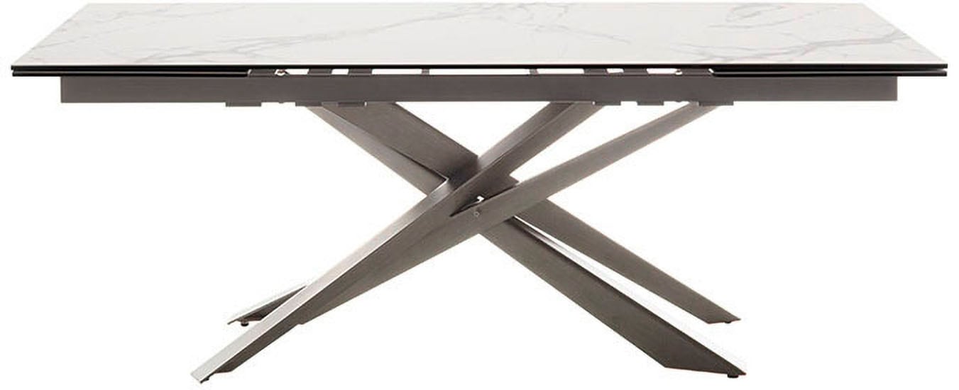MCA furniture Esstisch »TESERO Auszugtisch 200-300 cm«, (Einzelstück), Keramik,Edelstahl,Marmor-Optik,ausziehbar,belastbar 100kg,10-12 Pers. von MCA furniture