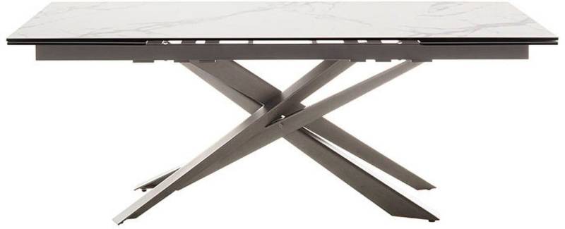 MCA furniture Esstisch »TESERO Auszugtisch 200-300 cm«, (Einzelstück), Keramik,Edelstahl,Marmor-Optik,ausziehbar,belastbar 100kg,10-12 Pers. von MCA furniture