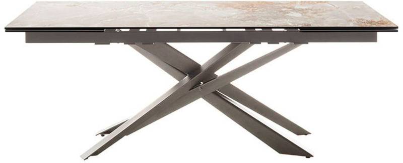 MCA furniture Esstisch »TESERO Auszugtisch 200-300 cm«, (Einzelstück), Keramik,Edelstahl,Marmor-Optik,ausziehbar,belastbar 100kg,10-12 Pers. von MCA furniture