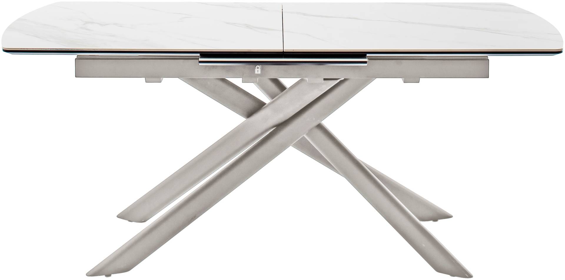 MCA furniture Esstisch »VANINO Auszugtisch 180-230 cm marmoriert«, (1 St.), Keramik,Edelstahl,Synchronauszug,ausziehbar,8-10 Personen von MCA furniture