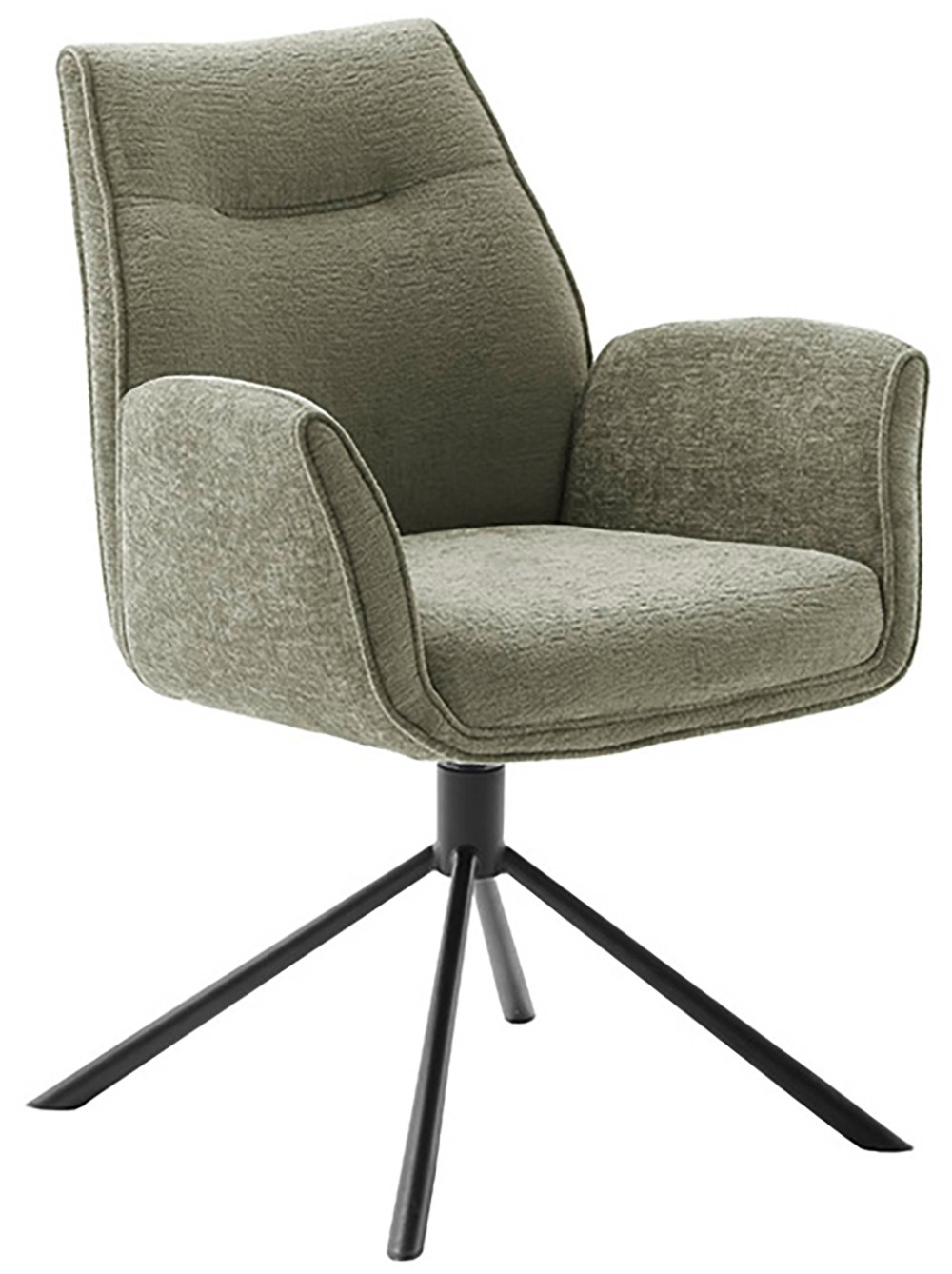 MCA furniture Esszimmerstuhl, Chenilleoptik, (2er-Set), drehbar 360°, Belastbarkeit 120 kg, Sitzhöhe ca. 50 cm von MCA furniture