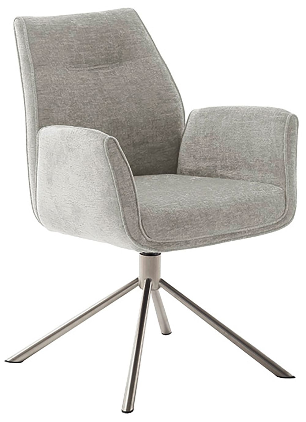 MCA furniture Esszimmerstuhl, Chenilleoptik, (2er-Set), drehbar 360°, Belastbarkeit 120 kg, Sitzhöhe ca. 50 cm von MCA furniture