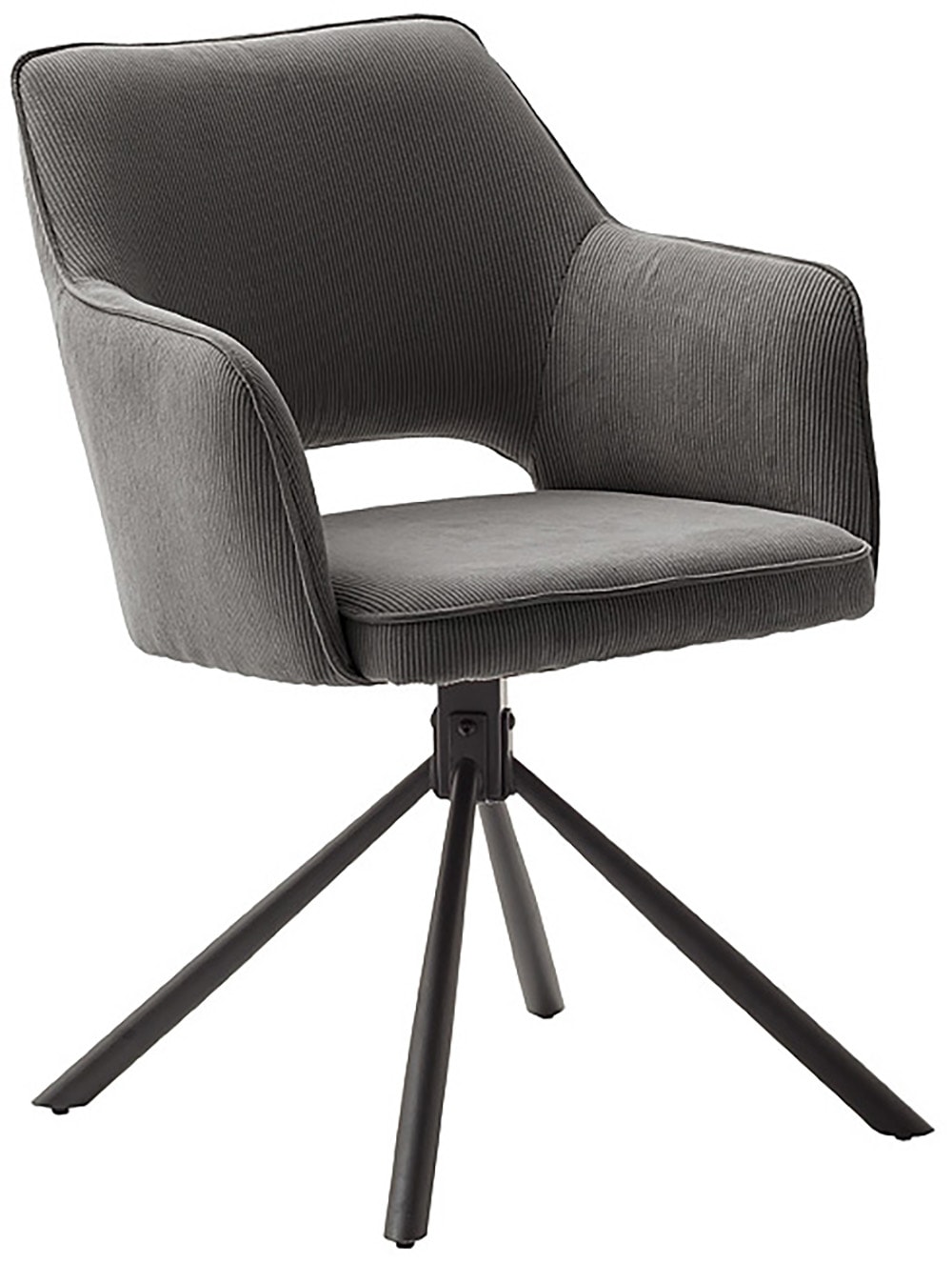 MCA furniture Esszimmerstuhl »LUZON«, Cord, (2er-Set), drehbar 180°, Belastbarkeit 120 kg, Sitzhöhe ca. 50 cm von MCA furniture